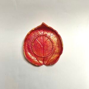 leaf diya red
