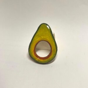 avocado brooch