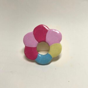 pastel brooch pink