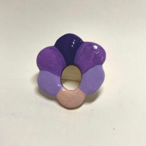 pastel brooch purple