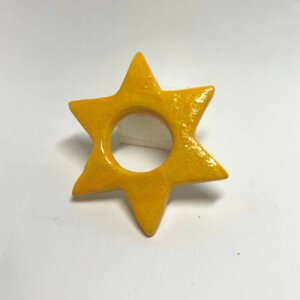 yellow star brooch